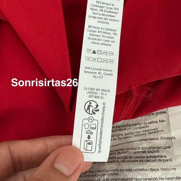 NWT Lululemon  Align HR Pant 25” Legging Size 6 Oxford Red Lunar New Year 2026 - Picture 11 of 15